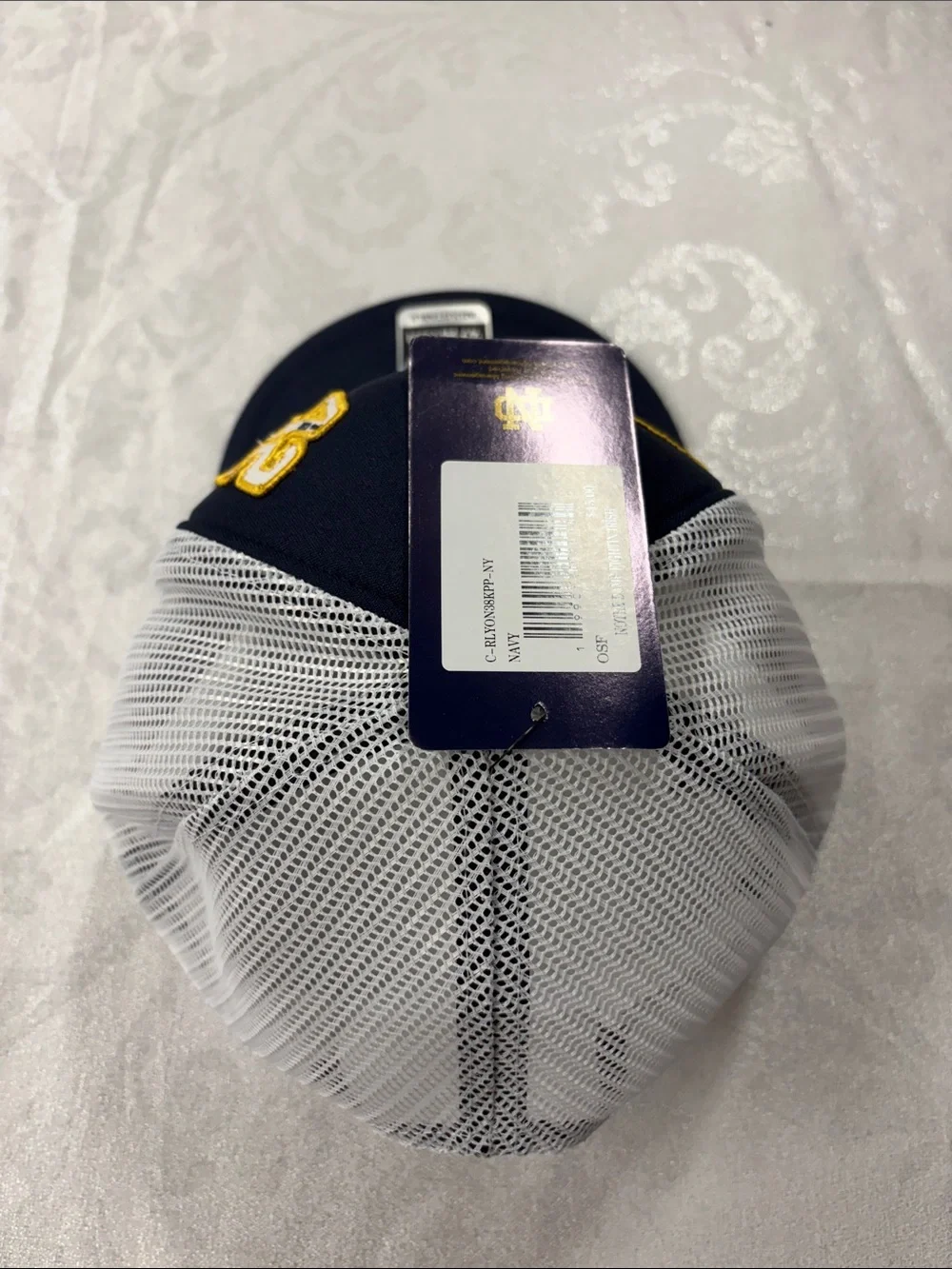 ’47 Navy Notre Dame Patch Trucker Hat with Pearls